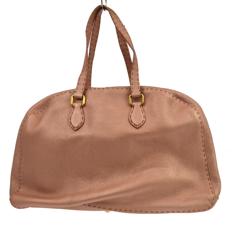 Fendi Selleria Handle Leather Pink Bag