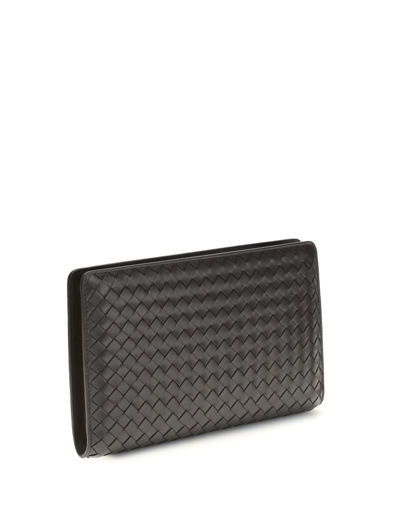 Bottega Veneta Wallet — Espresso Lambskin Leather & Purses
