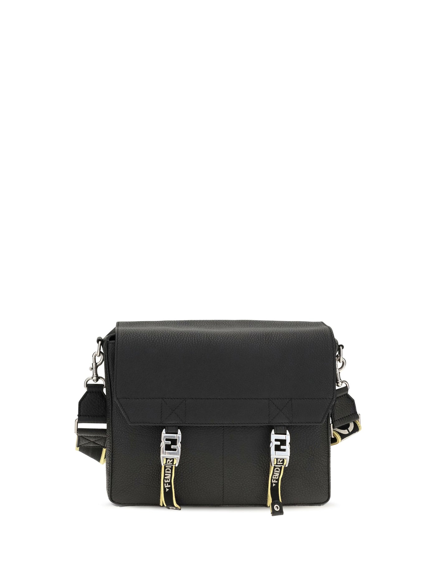 Fendi Roma Crossbody Bag — Black Calf Leather Bos Taurus