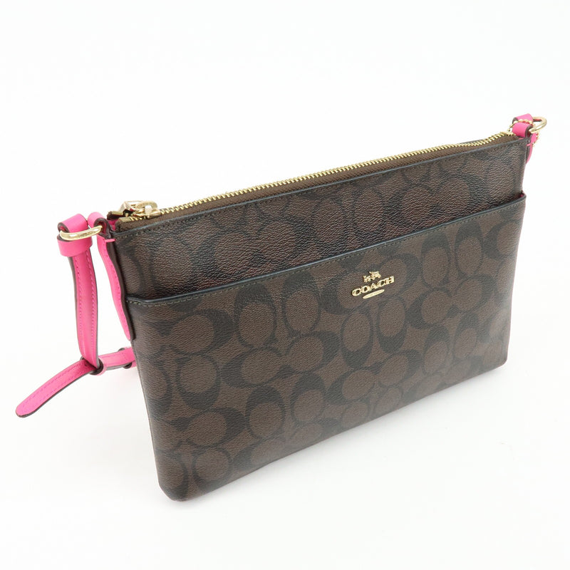 Coach Shoulder Canvas Brown Bag