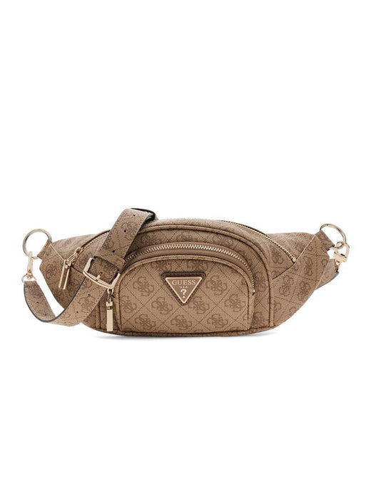 Guess Latona Belt Bag — Beige Polyurethane