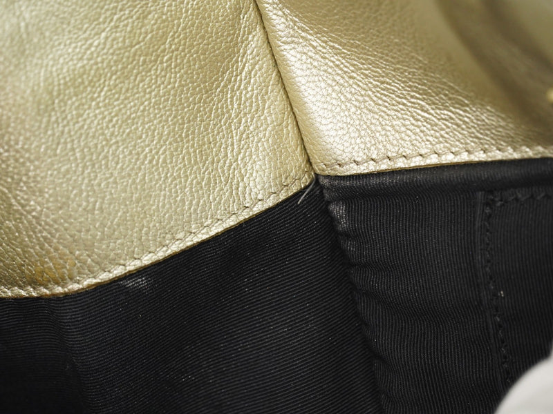 Chanel Boy Shopper Calfskin Gold Leather Bag