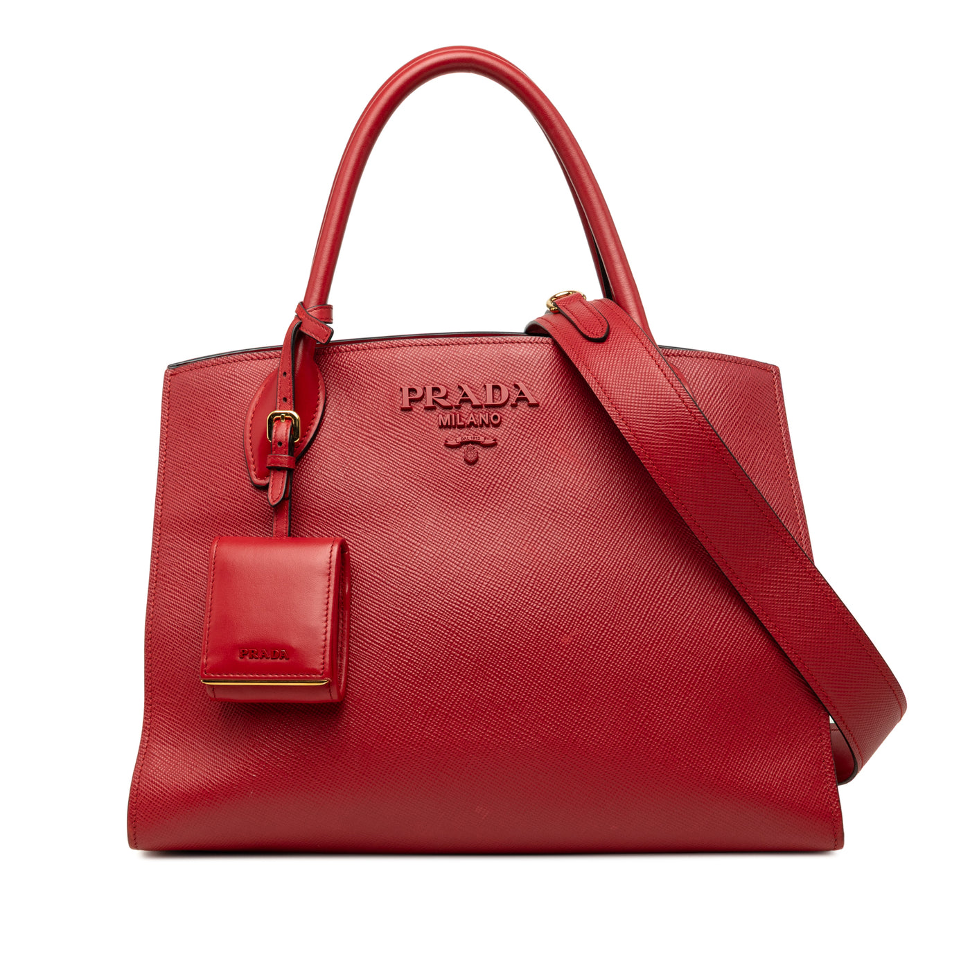 Medium Saffiano Cuir Monochrome Top Handle Tote - Image 1
