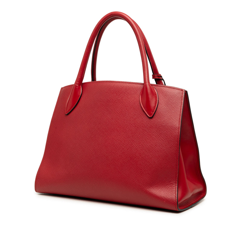 Medium Saffiano Cuir Monochrome Top Handle Tote - Image 2