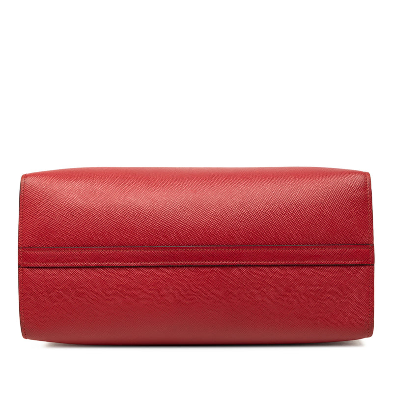 Medium Saffiano Cuir Monochrome Top Handle Tote - Image 3