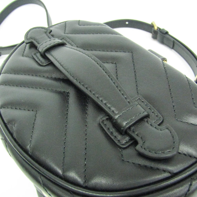Gucci Gg Marmont Vanity Matelasse Leather Black Bag