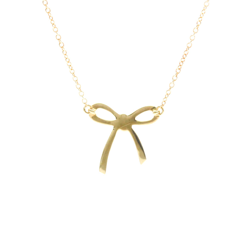 Tiffany & Co. Bow Pendant 18k Yellow Gold Yellow_gold Bijoux