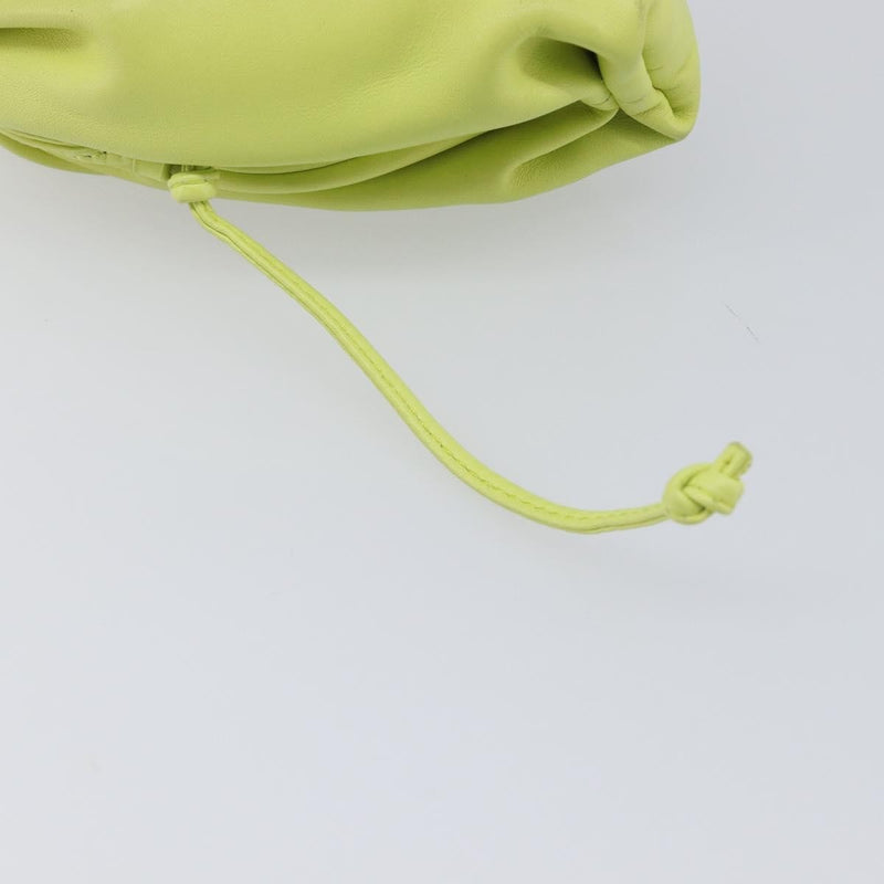 Bottega Veneta The Pouch Coin Purse Leather Green