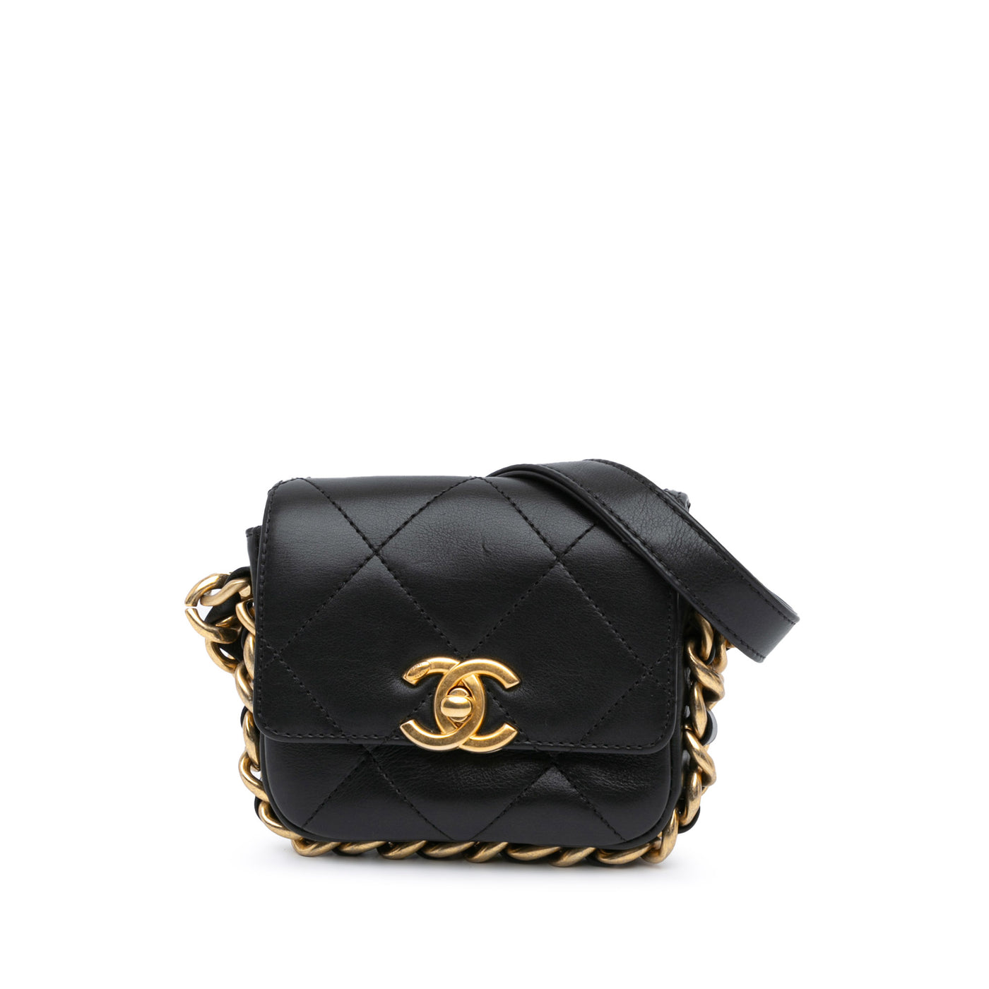 Mini Quilted Calfskin Framing Chain Flap - Image 1