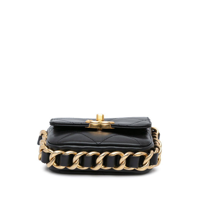 Mini Quilted Calfskin Framing Chain Flap - Image 3