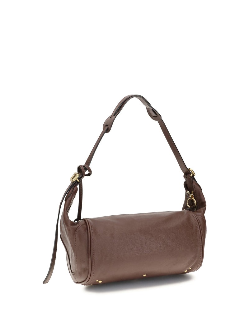 Chloé Paddington Shoulder Bag — Brown Calf Leather