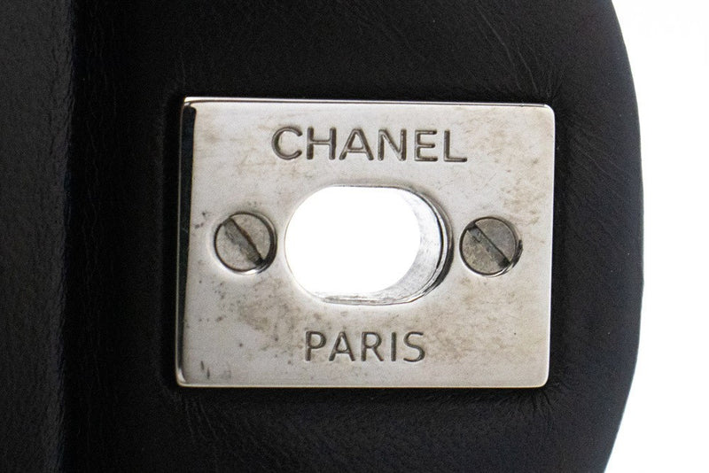 Chanel Classic Double Flap Quilted Lambskin Black Leather Bag