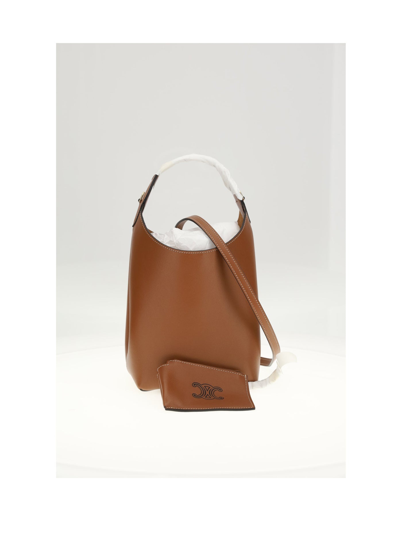 Celine Teen Hobo Shoulder Bag — Brown Calf Leather