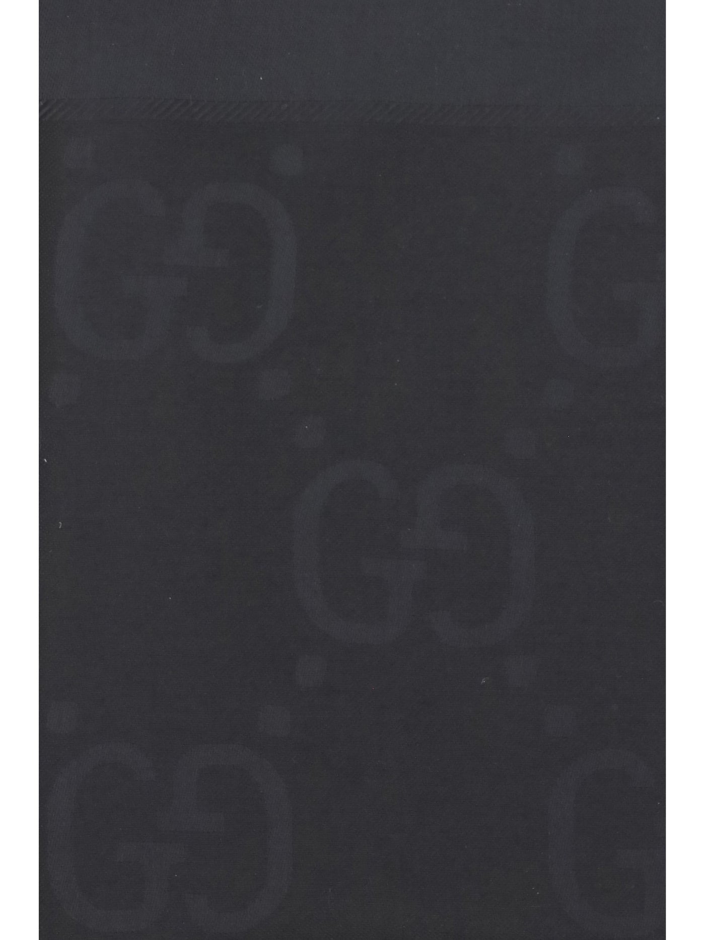 Gucci Gg Jacquard Wool And Silk Scarf — Black Scarfs