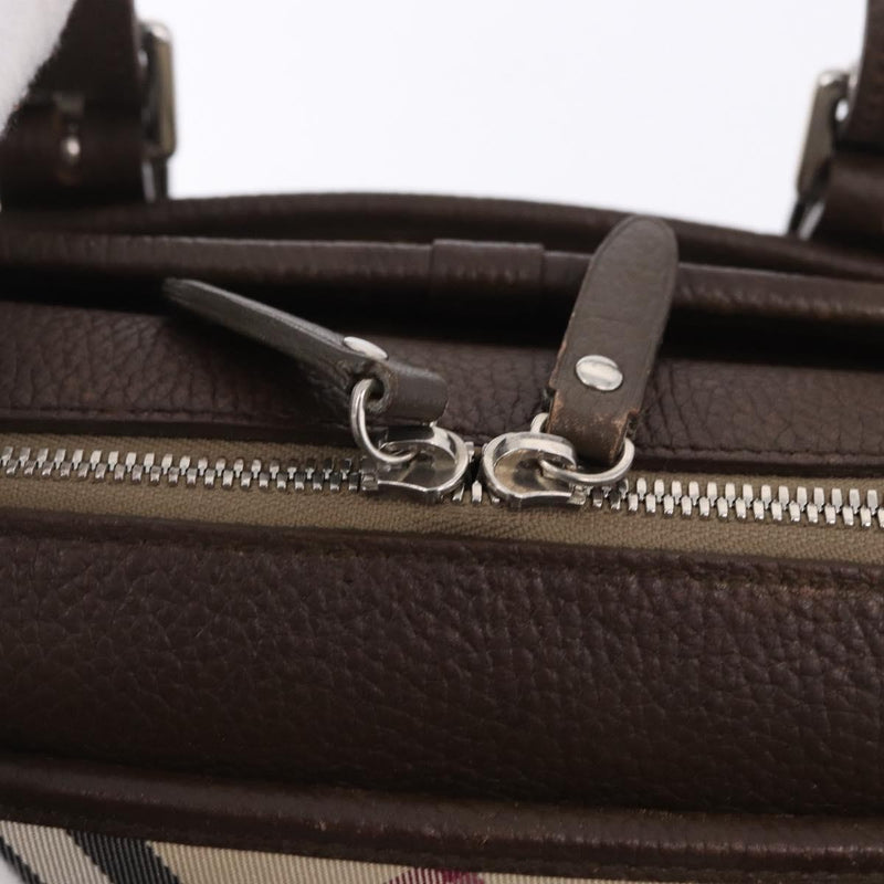 Burberry Nova Check Canvas Brown Bag