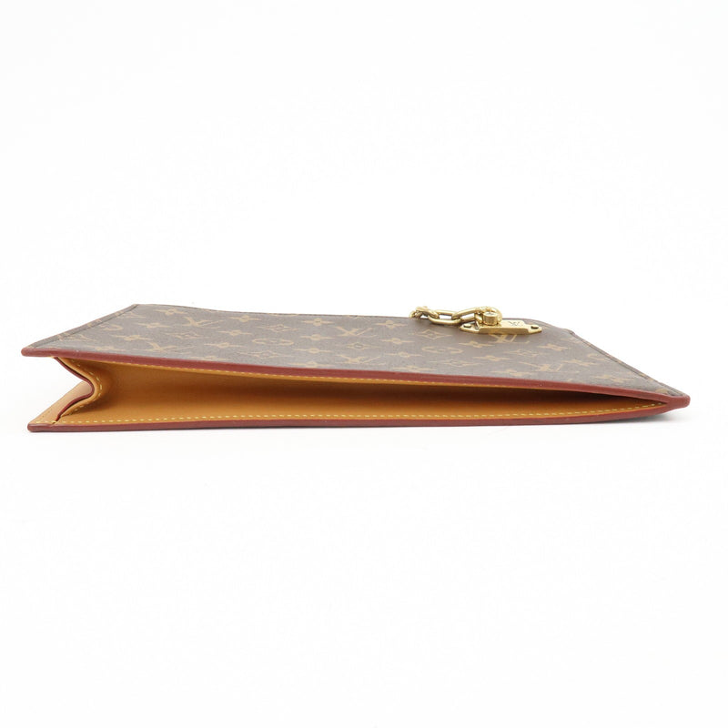 Louis Vuitton Legacy Chain Clutch Monogram Canvas Brown