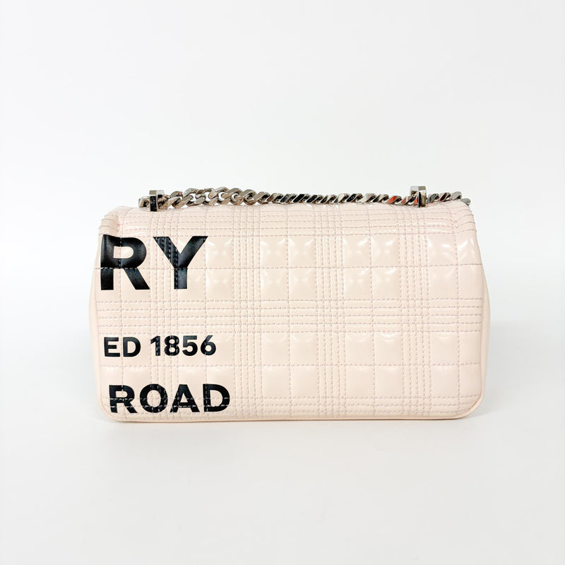 Burberry Lola Bum Quilted Lambskin Pink Calfskin Bag