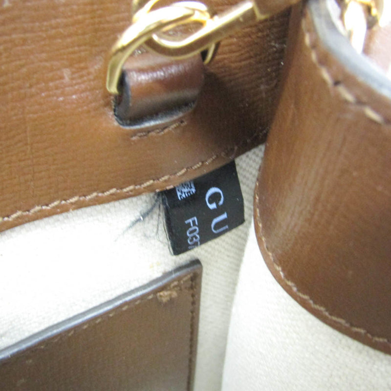 Gucci Interlocking G Patch Gg Coated Canvas Beige Bag