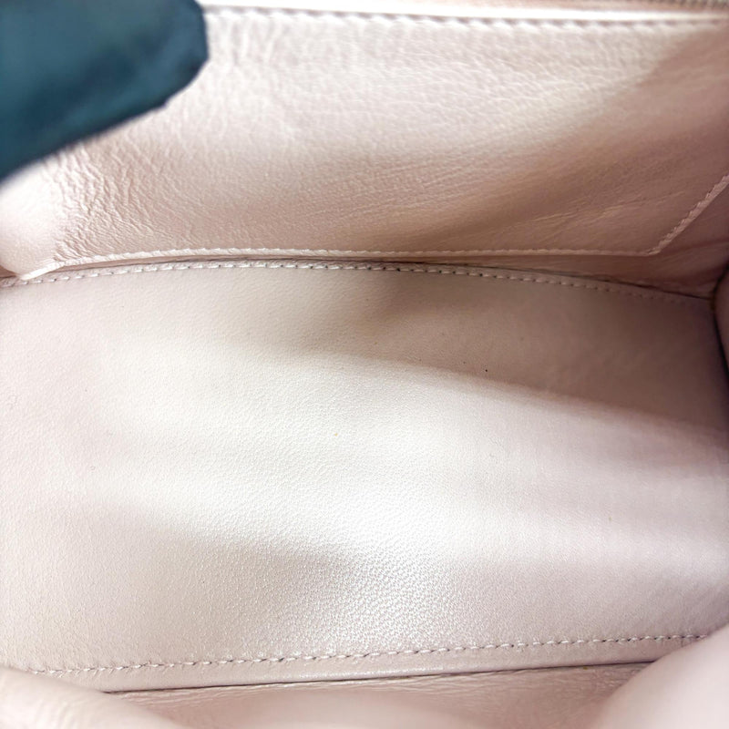 Balenciaga Hourglass Top Handle Leather Pink Bag