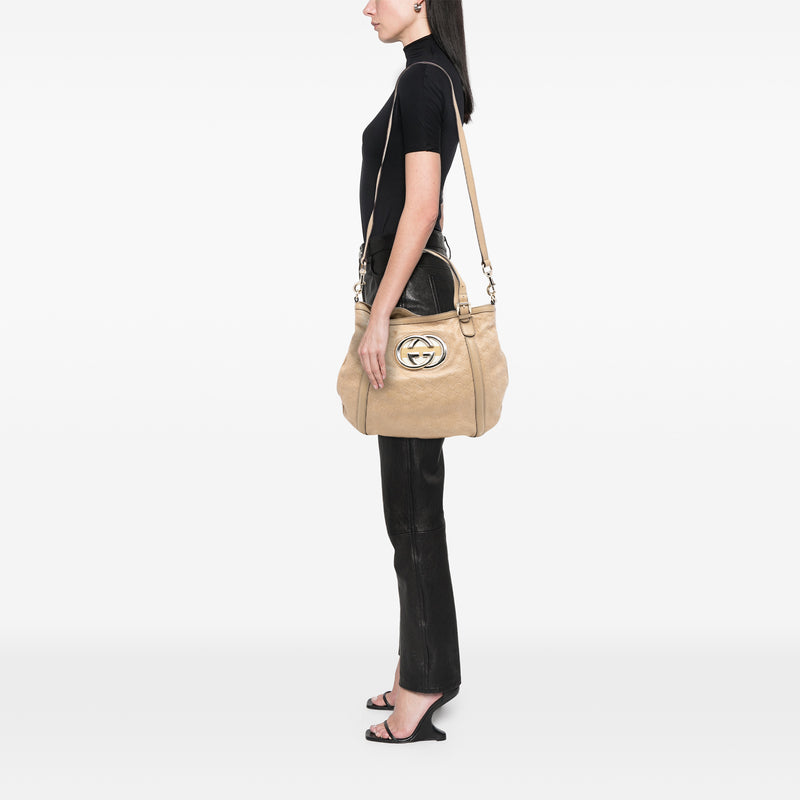 Medium Guccissima Web Britt Satchel - Image 7