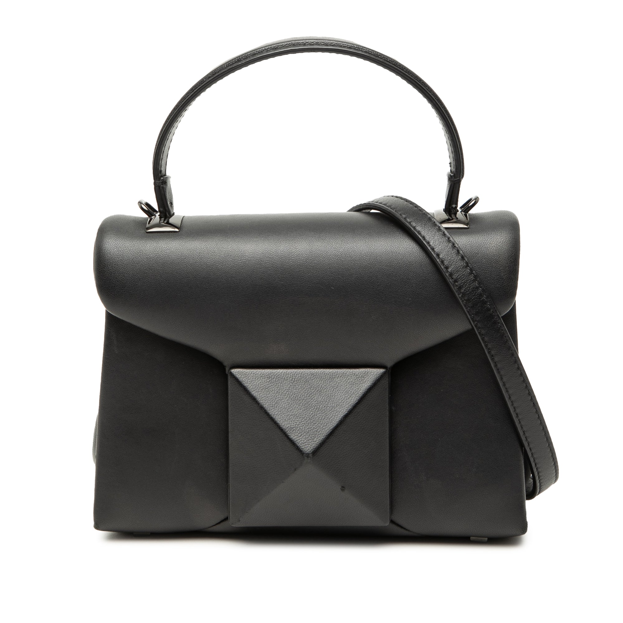 Mini Leather One Stud Top Handle Bag - Image 1