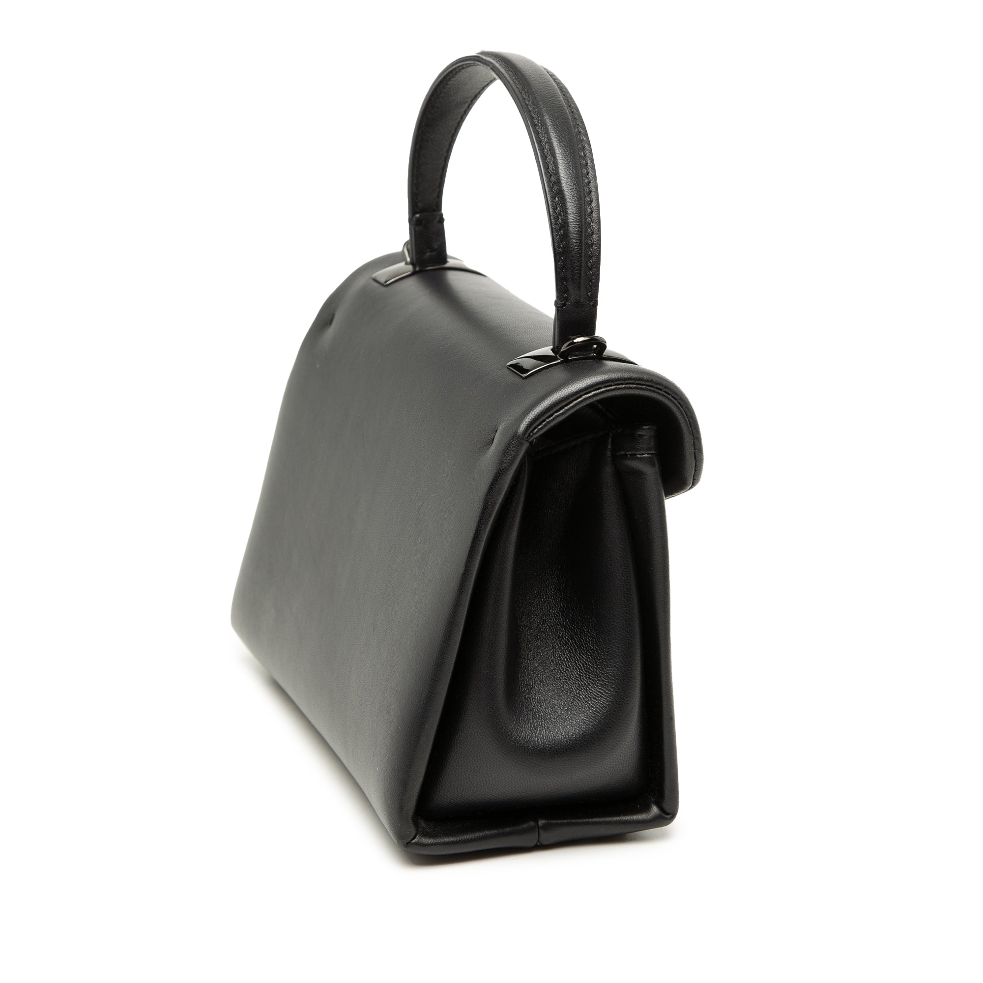 Mini Leather One Stud Top Handle Bag - Image 2