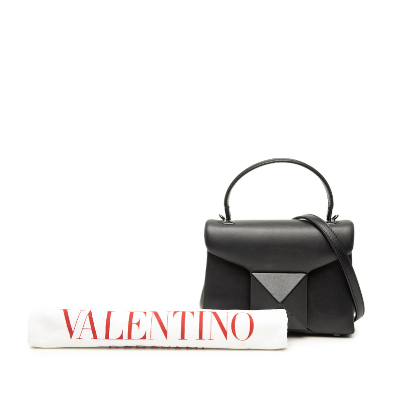 Mini Leather One Stud Top Handle Bag - Image 7