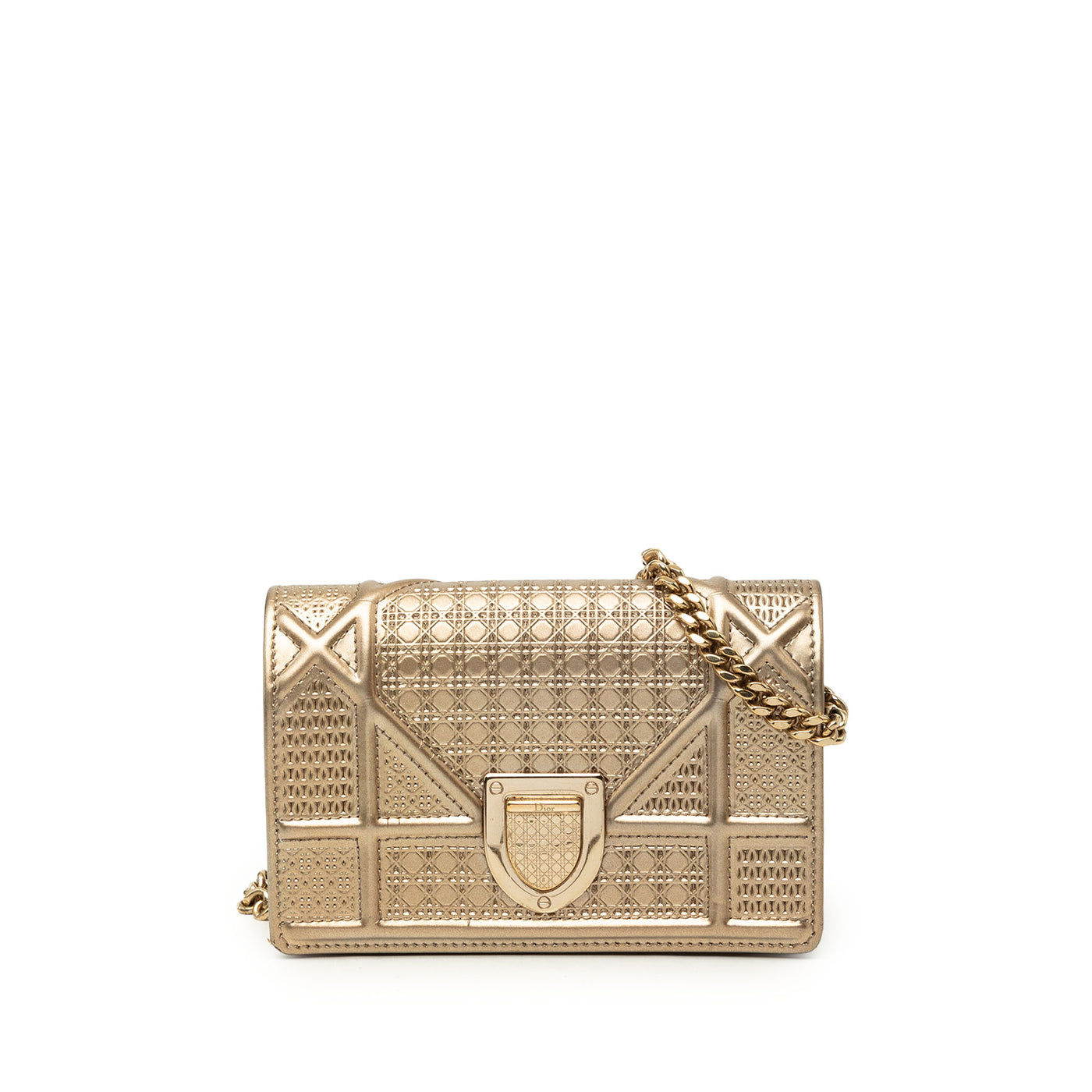Baby Metallic Patent Microcannage Diorama Flap - Image 1