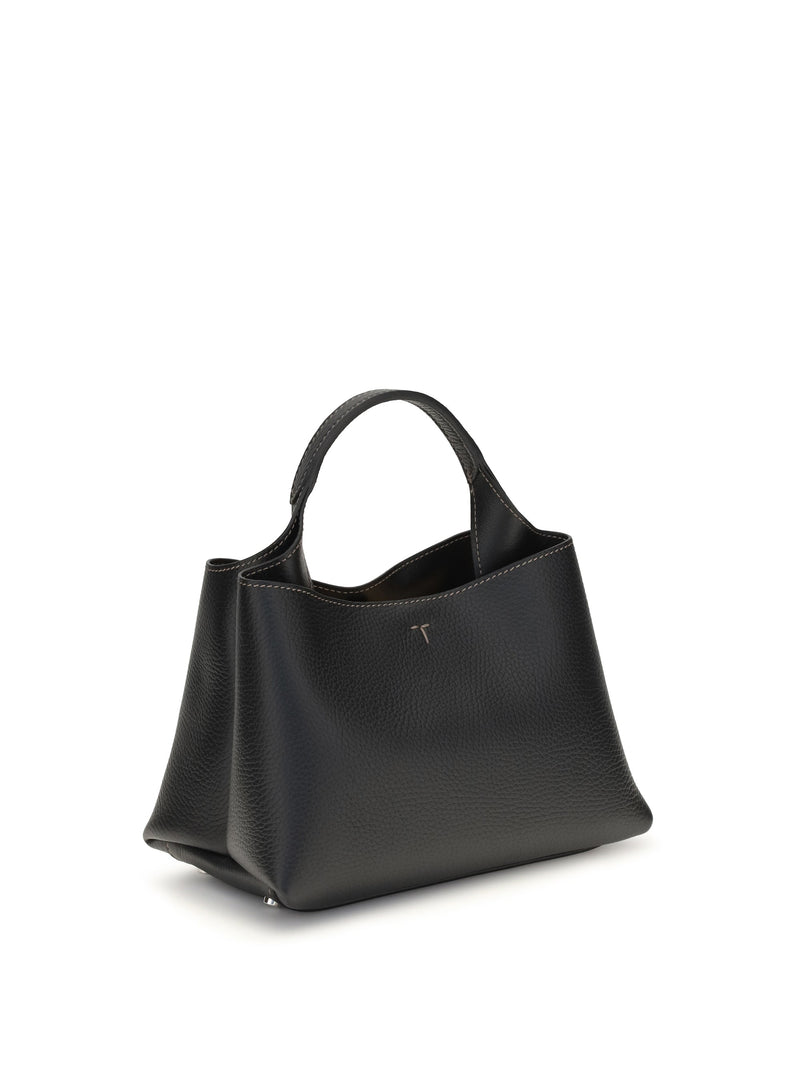 Tods Shoulder Bag — Black Calf Leather