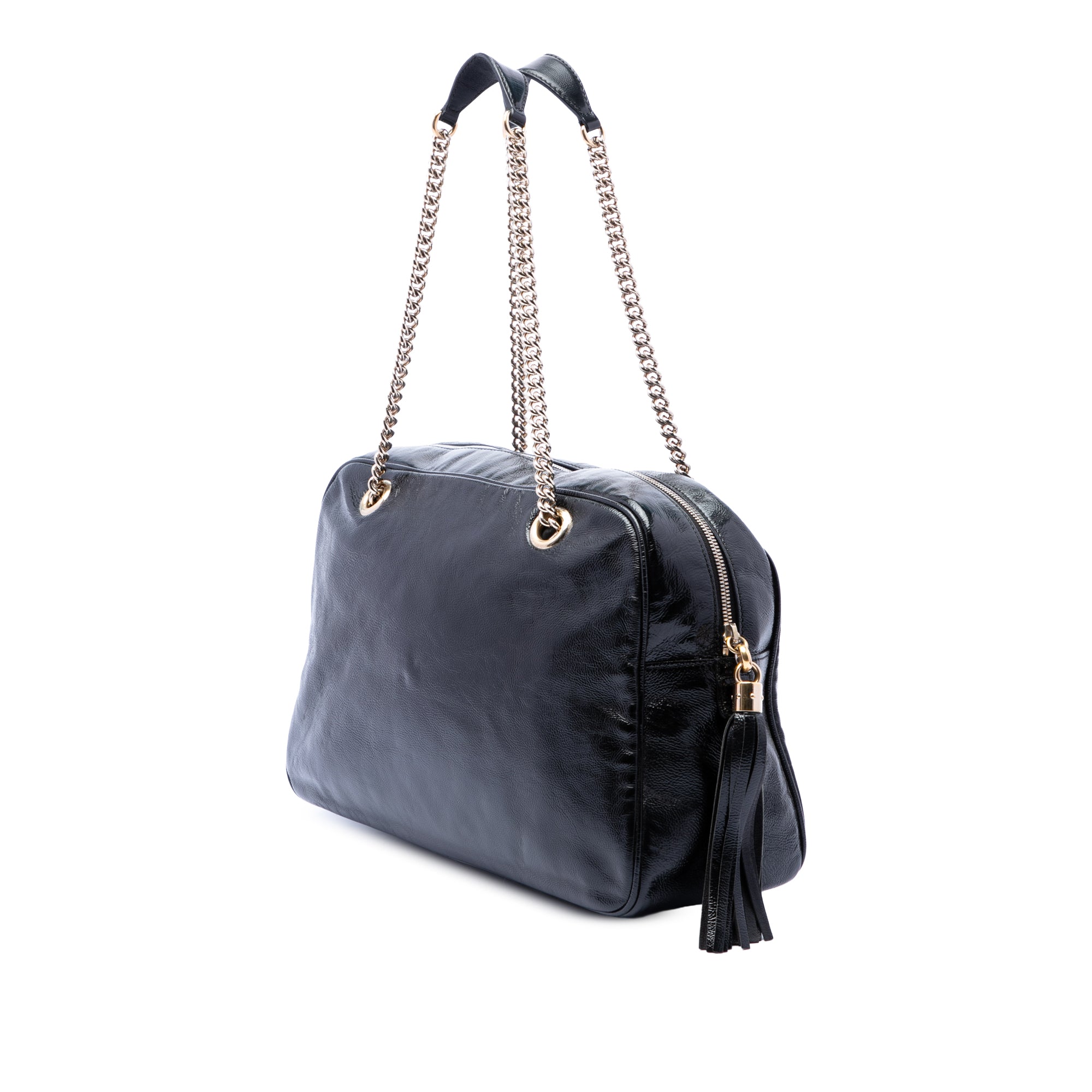 Patent Soho Chain Shoulder Bag - Image 2