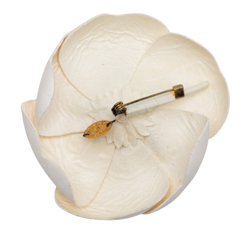 Leather Camellia Brooch - Image 2