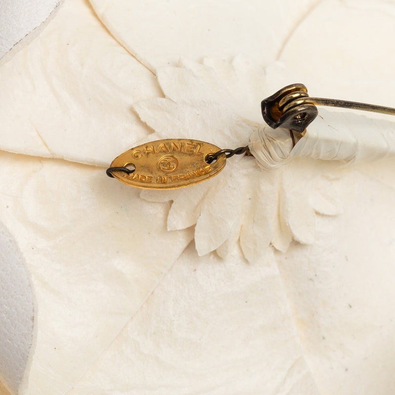 Leather Camellia Brooch - Image 3
