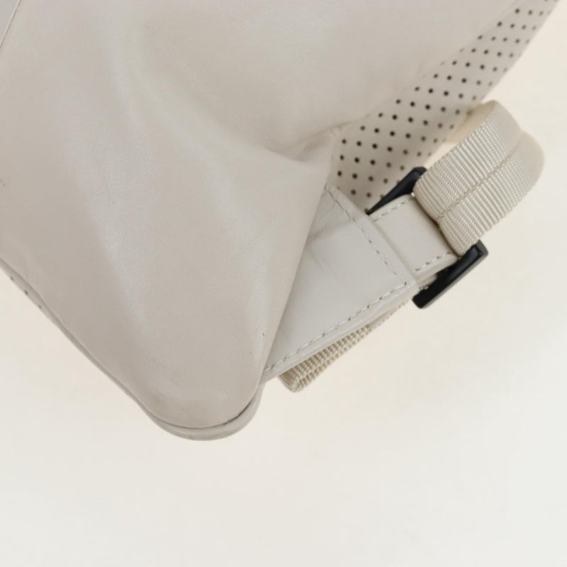 Bottega Veneta Drawstring Perforated Leather Beige Bag