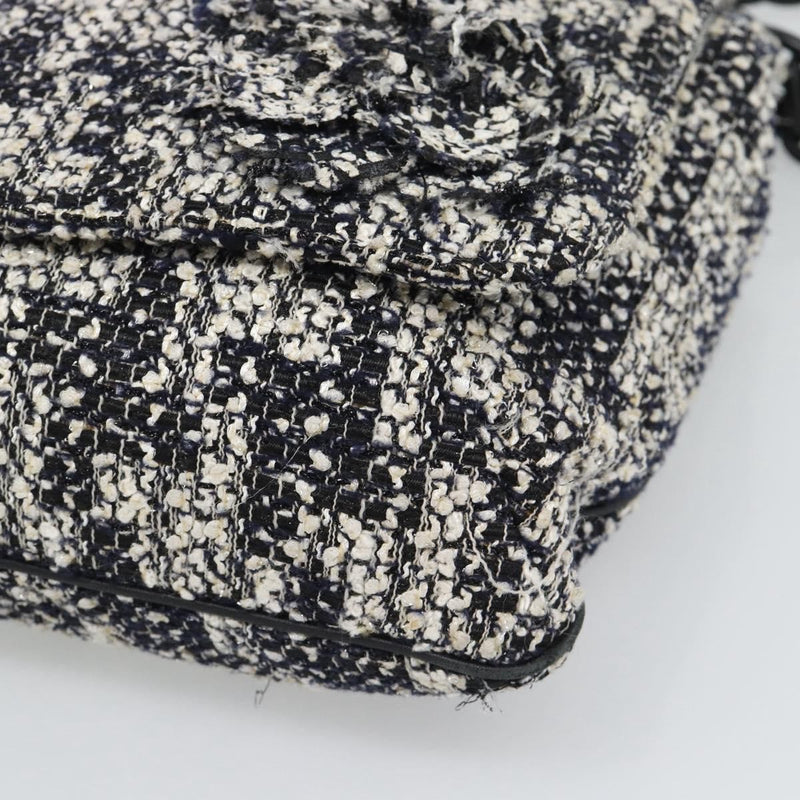 Chanel Camellia Messenger Tweed Black