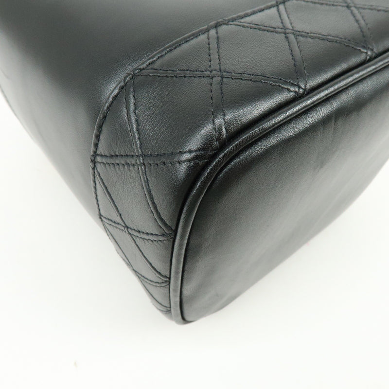 Chanel Vanity Leather Black Bag