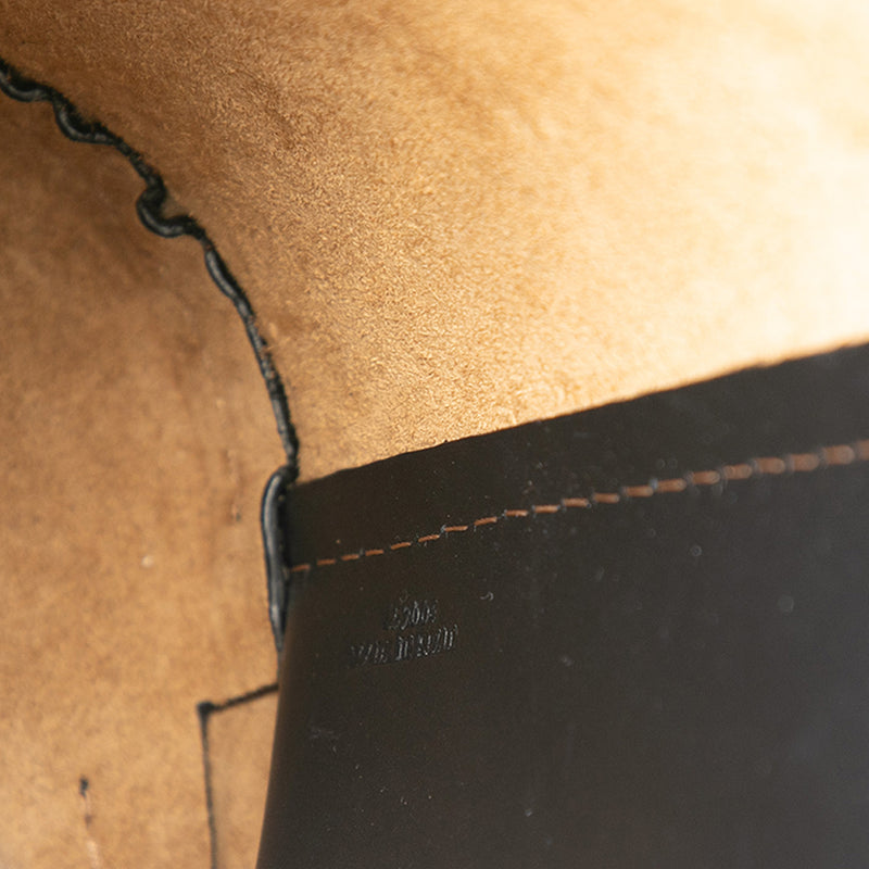 Calfskin Bamboo Bucket Bag - Image 6