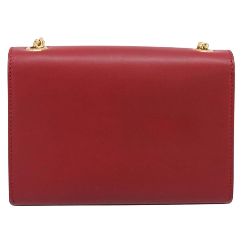 Saint Laurent Classic Monogram Leather Red Bag