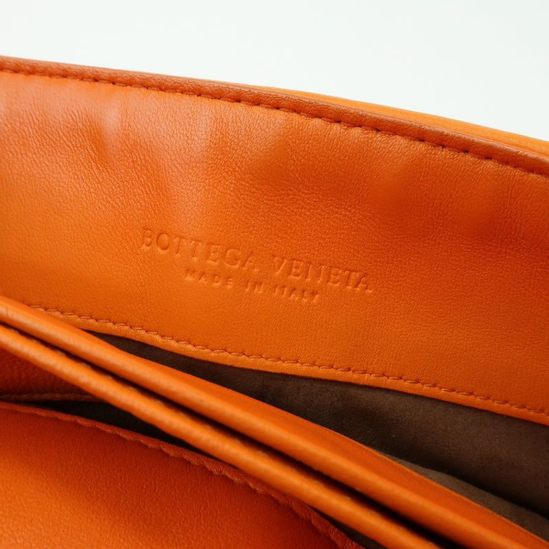 Bottega Veneta Olimpia Intrecciato Nappa Orange Leather Bag