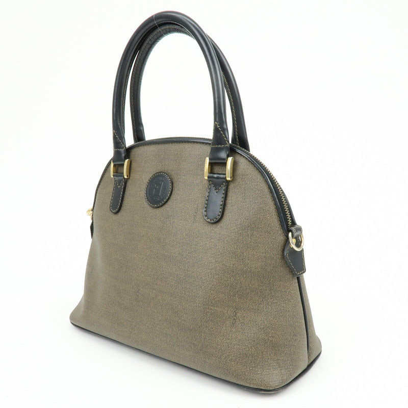 Fendi Vintage Dome Satchel Leather Brown