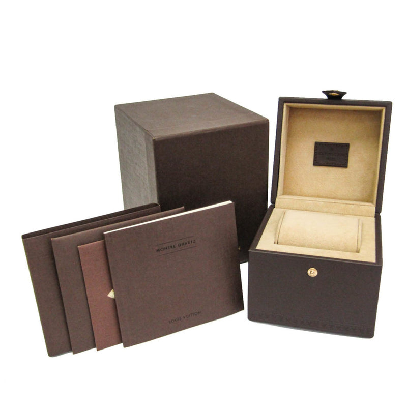Louis Vuitton Tambour Quartz Stainless Steel And Monogram Rubber Watches