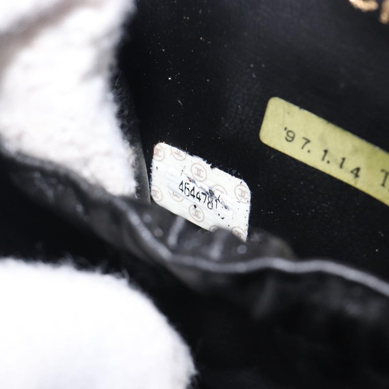 Chanel Vintage Timeless Cosmetic Case Caviar Black Leather Bag