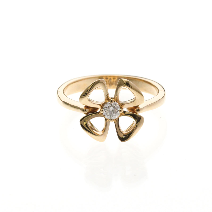 Bvlgari Fiorever 18k White Gold And Pave Diamonds Pink_gold Bijoux