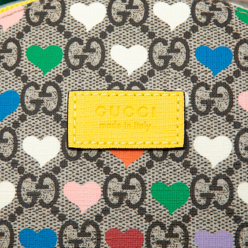 Kids GG Supreme Web Hearts Backpack - Image 5