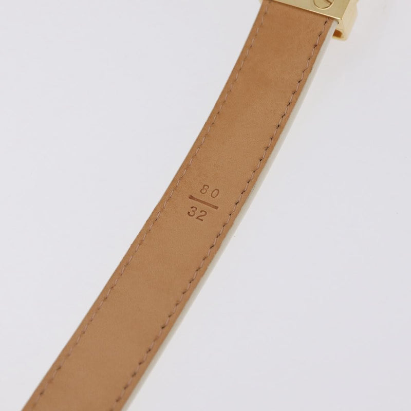 Louis Vuitton Vernis Belt Lv Monogram Beige Patent_leather