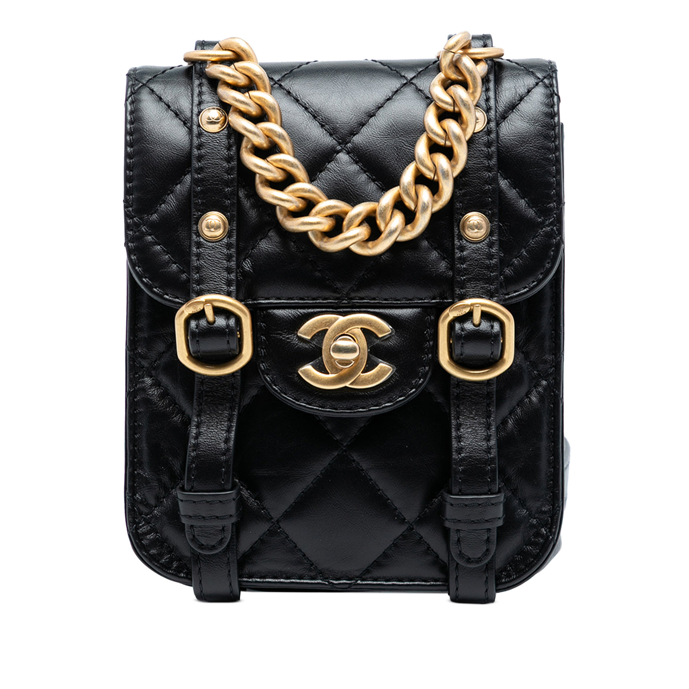 Mini Aged Calfskin City School Flap - Image 1