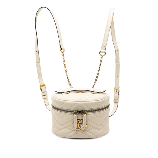Mini GG Marmont Matelasse Leather Round Backpack - Image 1