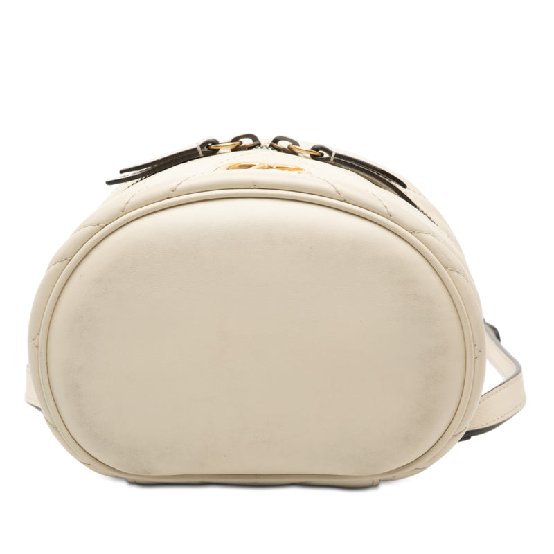 Mini GG Marmont Matelasse Leather Round Backpack - Image 3
