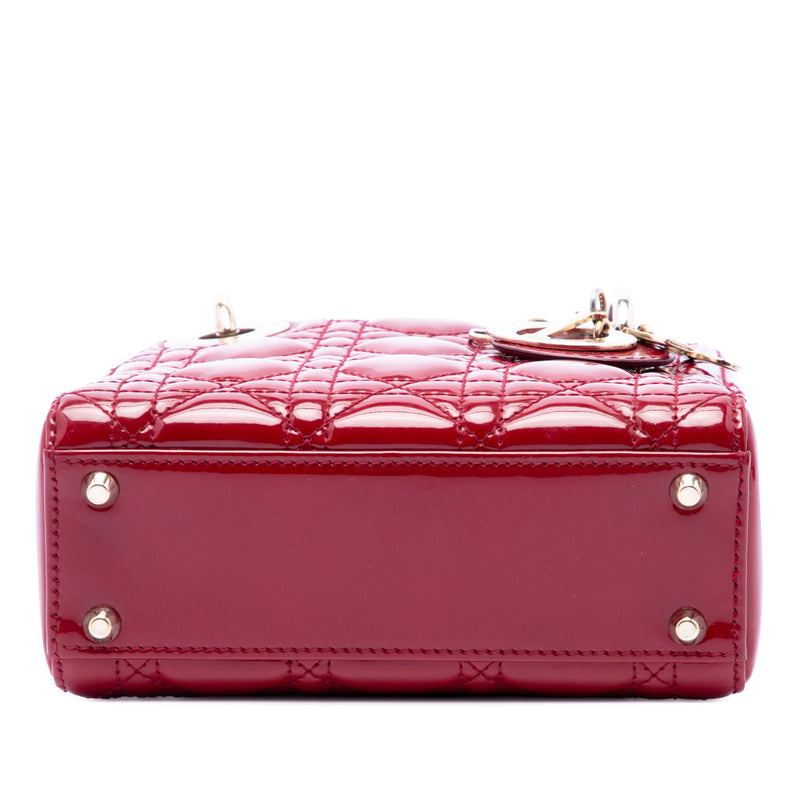 Mini Patent Cannage Lady Dior - Image 3