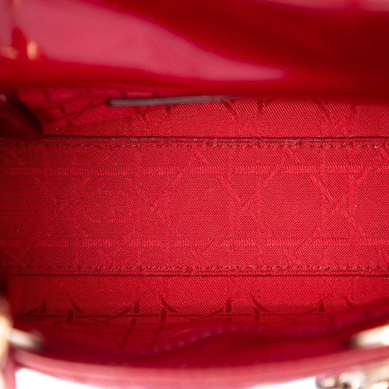 Mini Patent Cannage Lady Dior - Image 4