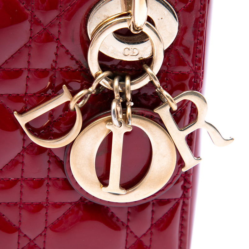 Mini Patent Cannage Lady Dior - Image 5